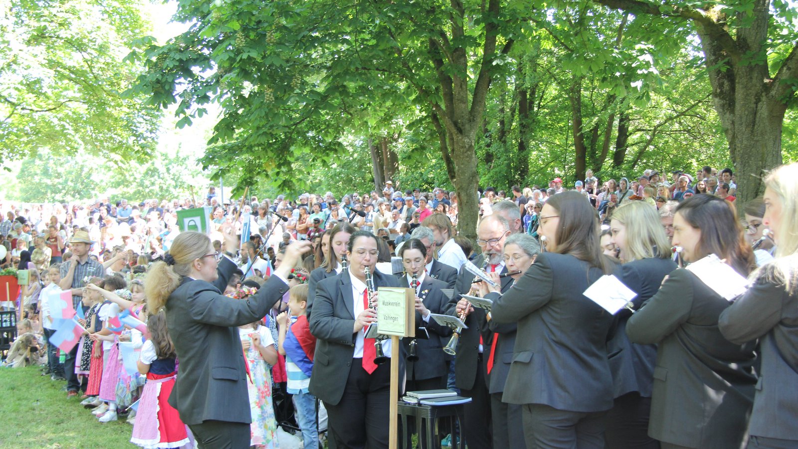 Die Rondellfeier ist einer Höhepunkt des Maientags. Foto: Banholzer