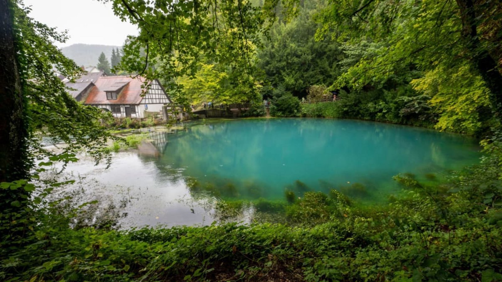 Derzeit fließen rund 900 Liter pro Sekunde aus dem Blautopf in Blaubeuren – in Spitzenzeiten können es bis zu 20.000 Liter pro Sekunde sein.Stefan Puchner/dpa Derzeit fließen rund 900 Liter pro Sekunde aus dem Blautopf in Blaubeuren – in Spitzenzeiten können es bis zu 20.000 Liter pro Sekunde sein.Stefan Puchner/dpa