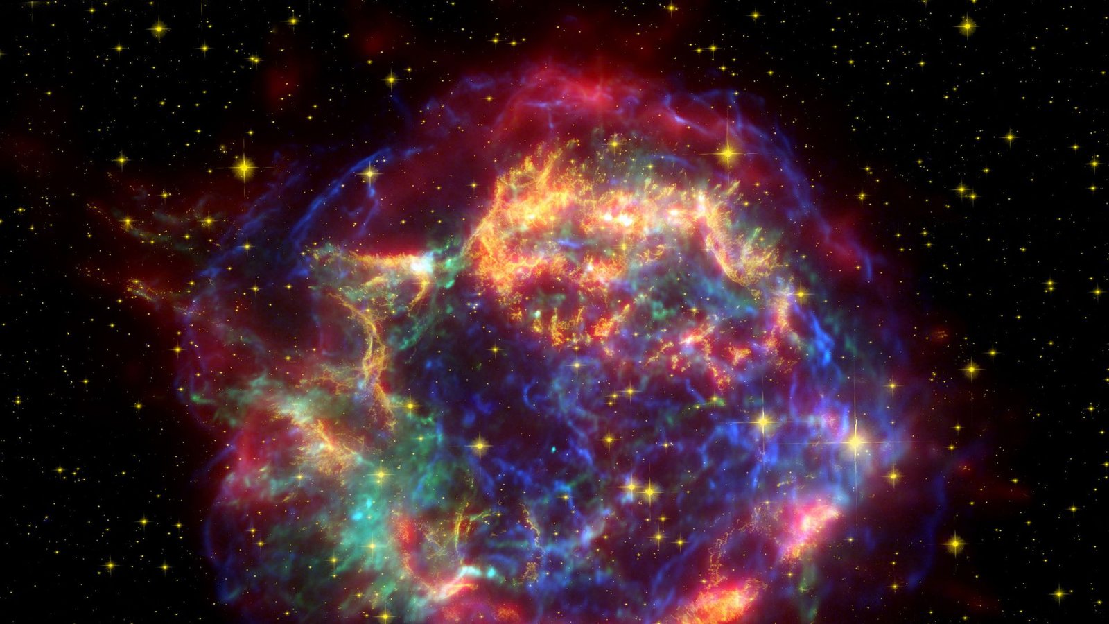Die Explosionswolke einer Supernova, die vor 300 Jahren am irdischen Himmel aufgeflammt und heute als Cassiopeia A bekannt ist.Foto: Nasa/dpa Die Explosionswolke einer Supernova, die vor 300 Jahren am irdischen Himmel aufgeflammt und heute als Cassiopeia A bekannt ist.Foto: Nasa/dpa
