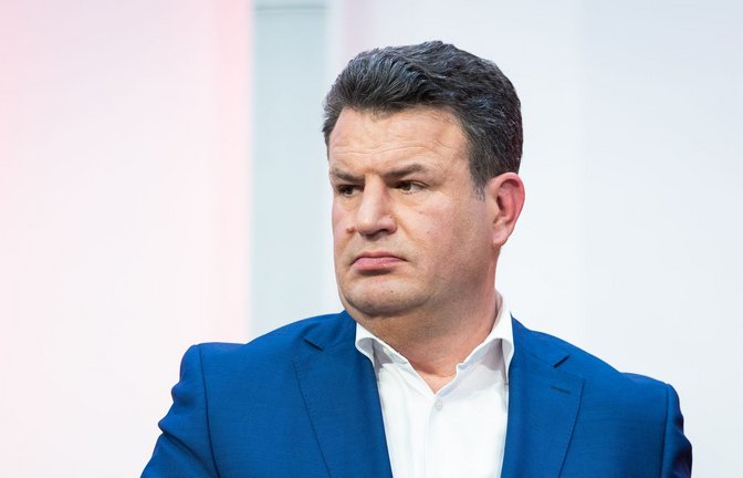 Er ist raus: Arbeitsminister Hubertus Heil.<span class='image-autor'>Foto: Moritz Frankenberg/dpa</span>