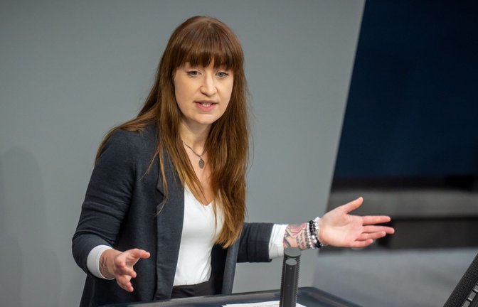 Linken-Fraktionschefin Reichinnek bekam nicht genug Stimmen, um in das Parlamentarische Kontrollgremium einzuziehen.<span class='image-autor'>Foto: Michael Kappeler/dpa</span>