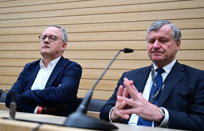 Zwei Geschlagene nach der Landtagswahl: SPD-Landeschef Andreas Stoch und FDP-Landeschef Hans-Ulrich Rülke. Beide stellen ihre Ämter zur Verfügung.<span class='image-autor'>Foto: Bernd Weißbrod/dpa</span>
