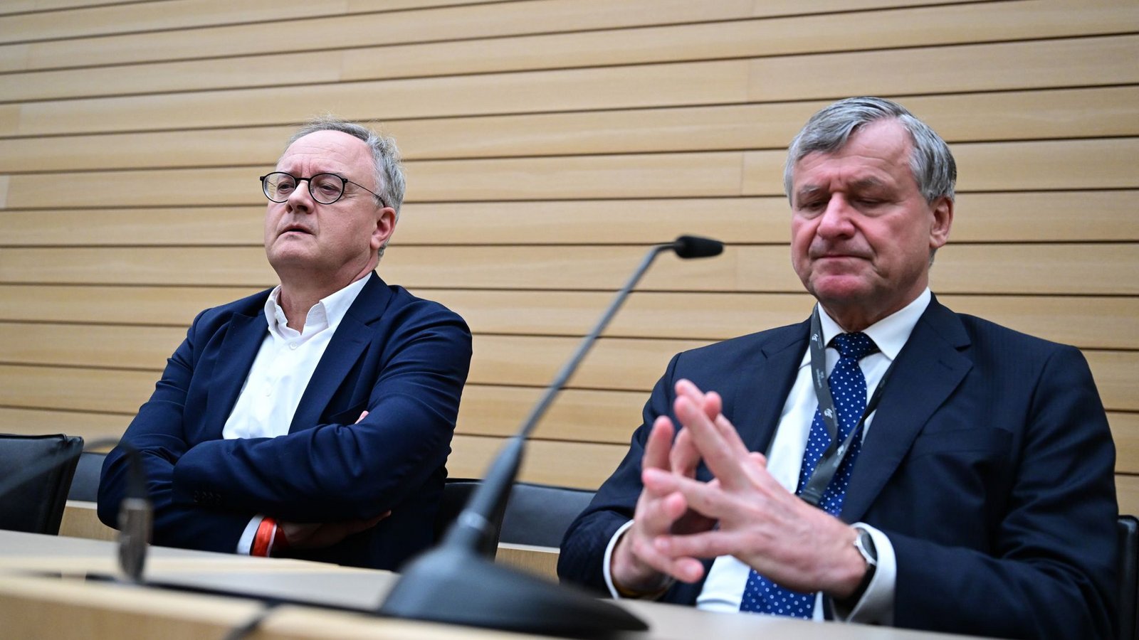 Zwei Geschlagene nach der Landtagswahl: SPD-Landeschef Andreas Stoch und FDP-Landeschef Hans-Ulrich Rülke. Beide stellen ihre Ämter zur Verfügung.Foto: Bernd Weißbrod/dpa