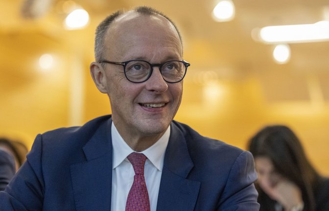 Blickt mit freudiger Erwartung auf den kommenden Sonntag: CDU-Vorsitzender Friedrich Merz.<span class='image-autor'>Foto: dpa/Thomas Banneyer</span>