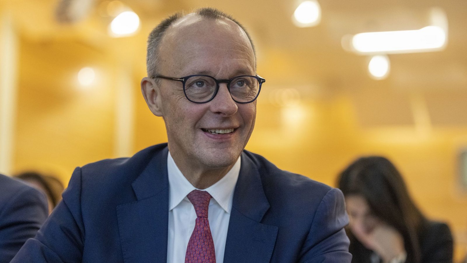 Blickt mit freudiger Erwartung auf den kommenden Sonntag: CDU-Vorsitzender Friedrich Merz.Foto: dpa/Thomas Banneyer Blickt mit freudiger Erwartung auf den kommenden Sonntag: CDU-Vorsitzender Friedrich Merz.Foto: dpa/Thomas Banneyer