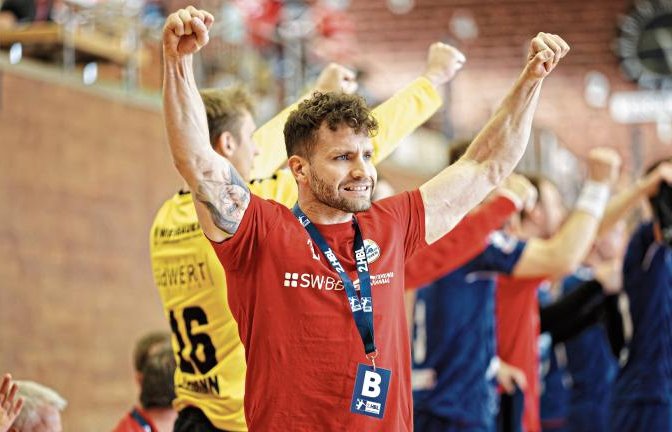 Mit Brian Ankersen als Interimstrainer ist der Erfolg zu den Männern der SG BBM Bietigheim in der 2. Bundesliga zurückgekehrt. Foto: Baumann
