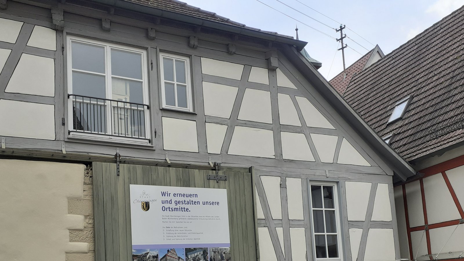 Die historische Kelter in der Oberen Gasse in Oberriexingen wird bis Ende 2023 umfangreich modernisiert. Foto: GlemserFoto: Glemser