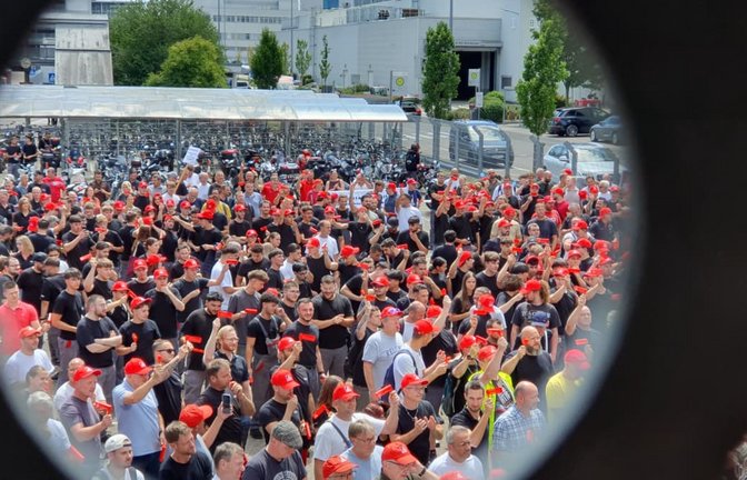Proteste bei Audi in Neckarsulm: Werden sie auch in Wolfsburg und Hannover gehört?<span class='image-autor'>Eberhard Wein</span>