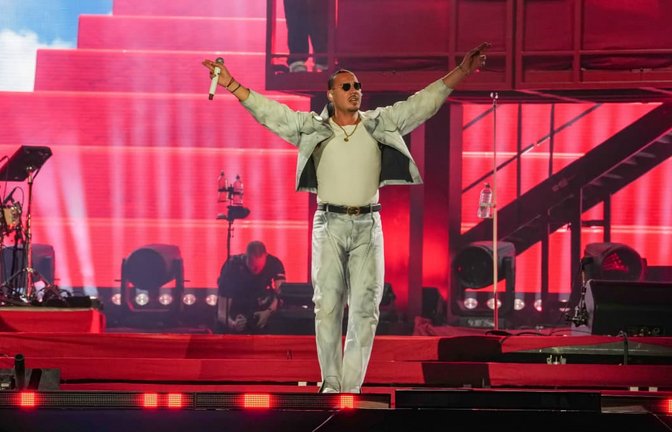 Rapper Apache 207 letztes Jahr auf dem Glücksgefühle-Festival.<span class='image-autor'>IMAGO/BOBO</span>