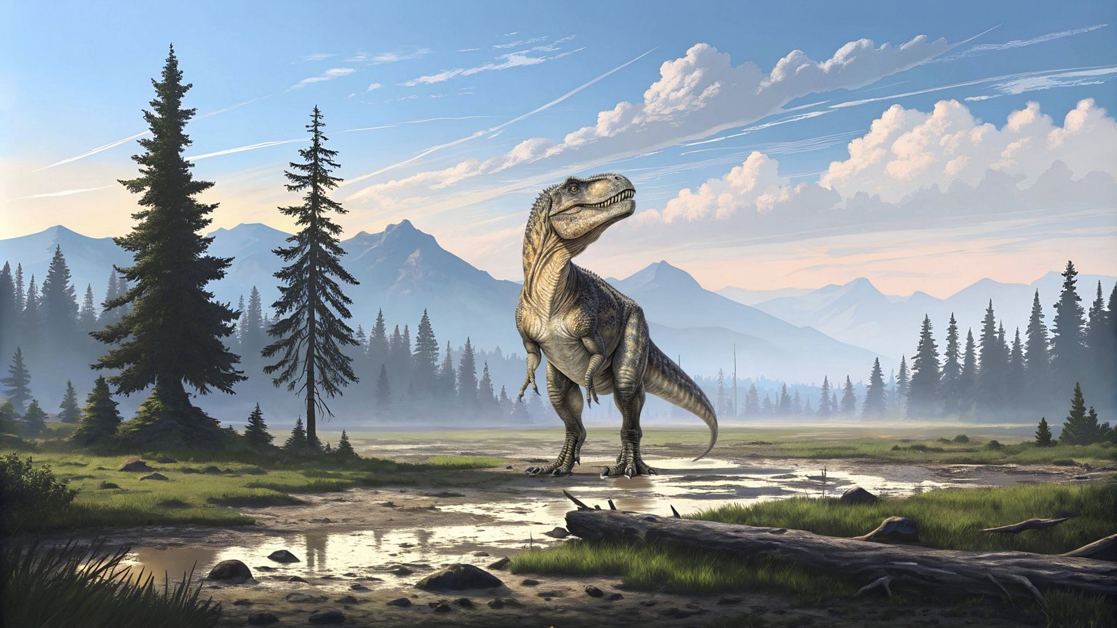 Der  gewaltige T. rex aus der Gruppe der Coelurosauria (wie der lateinische Name lautet, auf deutsch: Hohlschwanz-Echsen) stand als Räuber an der Spitze der Nahrungskette und jagte andere große SaurierFoto: Imago/StockTrek Images