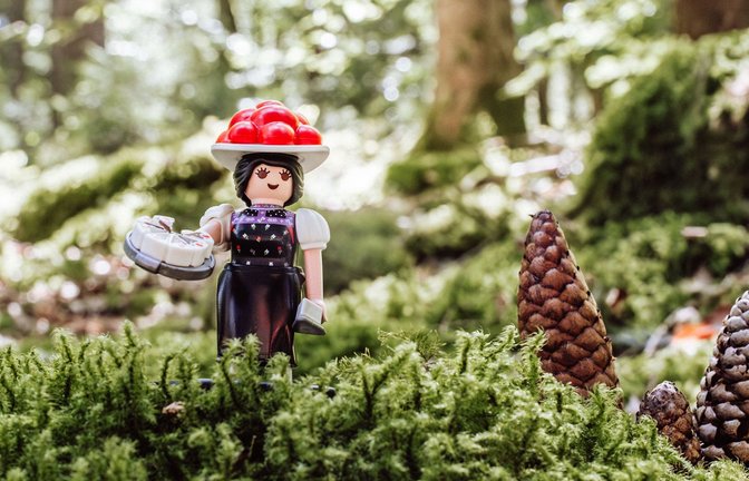Kommt mit Schwarzwälder Kirschtorte: Die Sonderfigur von Playmobil.<span class='image-autor'>Foto: Max Günter/Baiersbronn Touristik</span>