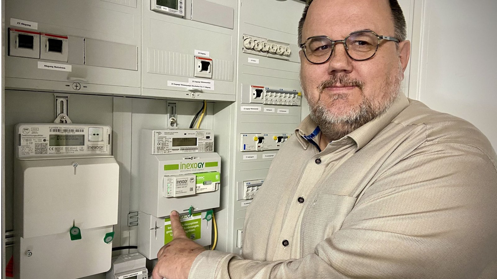 Unscheinbares Gerät mit großem Potenzial: der Smart Meter von Sven Schneegans.Foto: Faltin Unscheinbares Gerät mit großem Potenzial: der Smart Meter von Sven Schneegans.Foto: Faltin