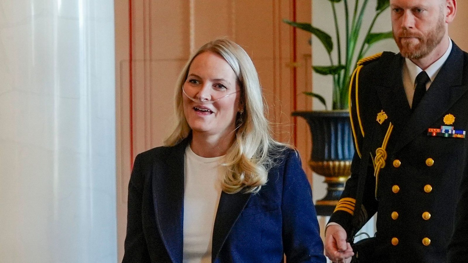 Die norwegische Kronprinzessin Mette-Marit leidet unter einer schweren Lungenfibrose. (Archivbild)Foto: Lise Åserud/NTB Pool/dpa