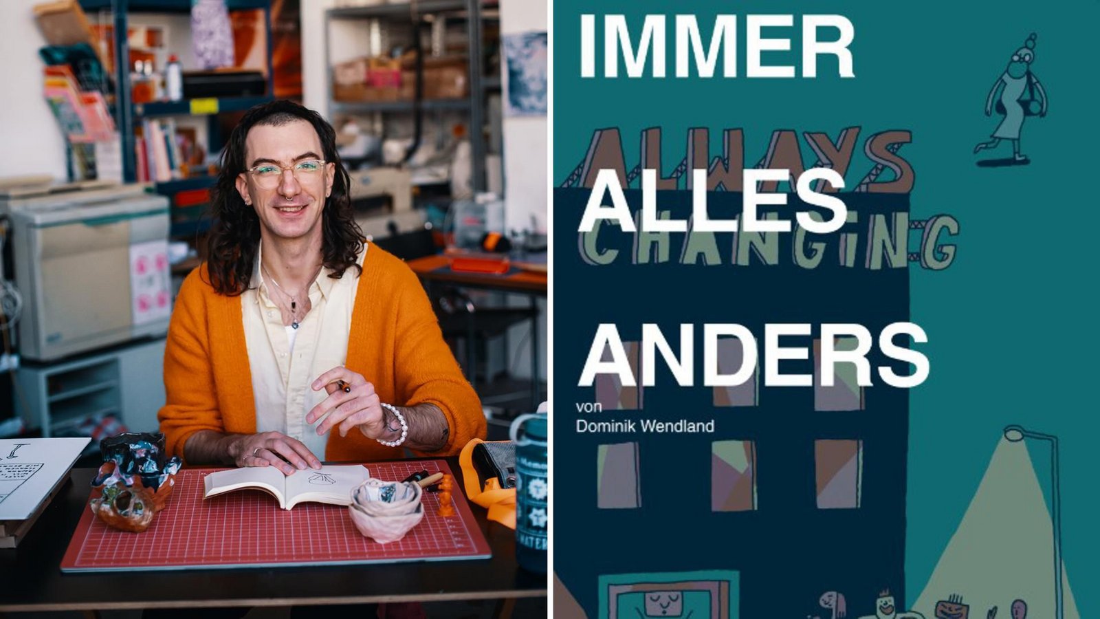 Dominik Wendland hat mit seinem Werk „Immer alles anders“ in diesem Jahr den Comicbuchpreis der Berthold Leibinger Stiftung gewonnen.Foto: Magdalena Joost/Dominik Wendland Dominik Wendland hat mit seinem Werk „Immer alles anders“ in diesem Jahr den Comicbuchpreis der Berthold Leibinger Stiftung gewonnen.Foto: Magdalena Joost/Dominik Wendland