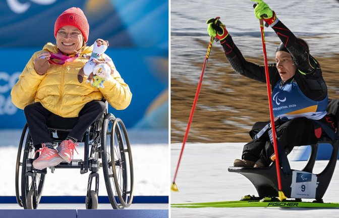 Anja Wicker holte bei den Paralympics im italienischen Val di Fiemme vier Medaillen – und war über diese sportliche Ausbeute sehr glücklich.<span class='image-autor'>Foto: Imago/Beautiful Sports International, NurPhoto</span>
