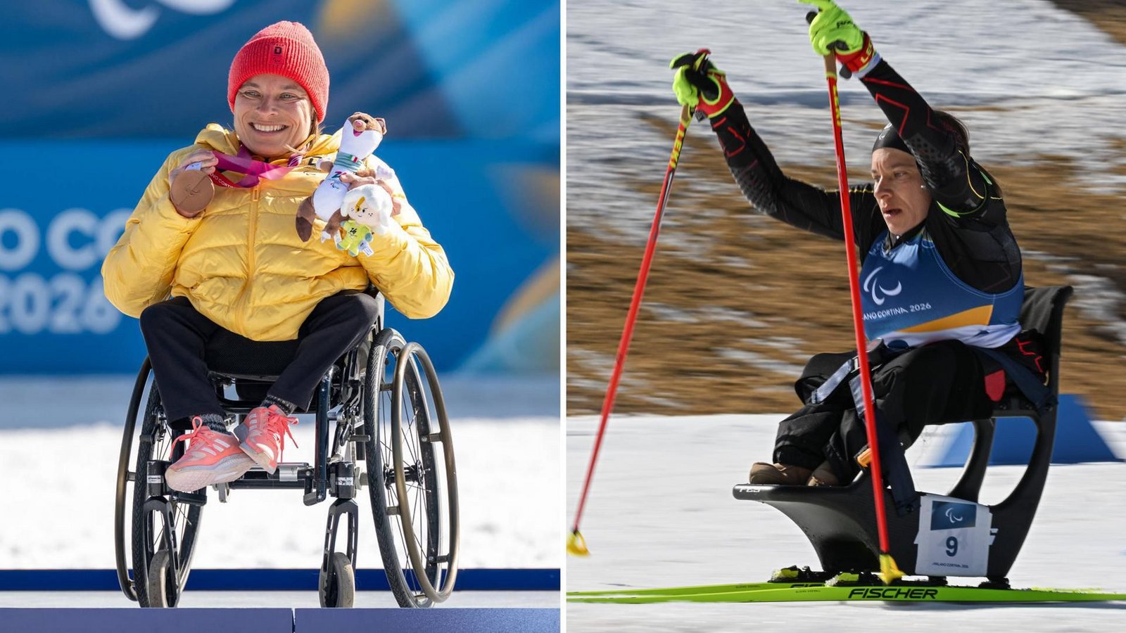 Anja Wicker holte bei den Paralympics im italienischen Val di Fiemme vier Medaillen – und war über diese sportliche Ausbeute sehr glücklich.Foto: Imago/Beautiful Sports International, NurPhoto