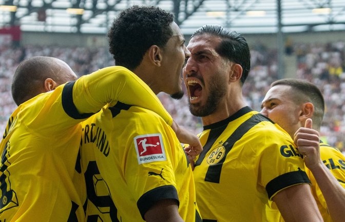 Ob der BVB die Meisterschale entgegen nehmen darf, zeigt sich am 34. Spieltag.<span class='image-autor'>Foto: Stefan Puchner/dpa</span>