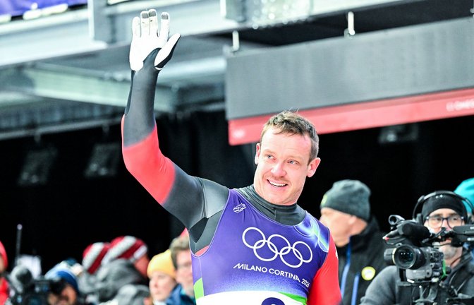 Noch kein Abschiedsgruß: Felix Loch nach Platz sechs in Cortina d’Ampezzo<span class='image-autor'>Foto: Robert Michael/dpa</span>