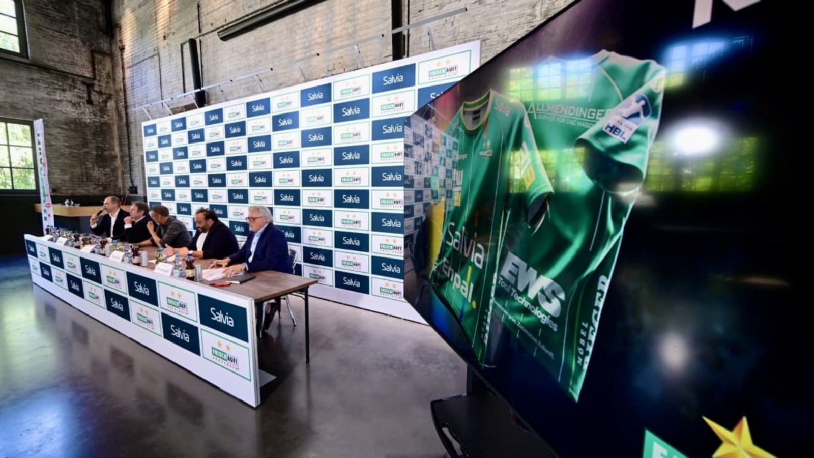 Frisch Auf Göppingen präsentiert in den Räumen des neuen Hauptsponsors Salvia Gebäudetechnik seine strategische Ausrichtung.Giacinto Carlucci / NWZ