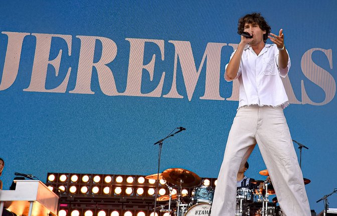 Jeremias in Aktion, hier beim Lollapalooza Festival im Berliner Olympiastadion.<span class='image-autor'>Foto: IMAGO/mix1</span>