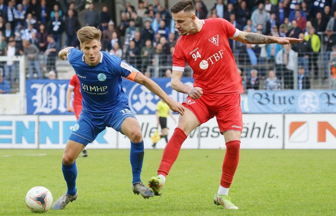Nico Blank und die Kickers wollen in die Regionalliga. (Archivbild)<span class='image-autor'>Foto: Pressefoto Baumann/Hansjürgen Britsch</span>