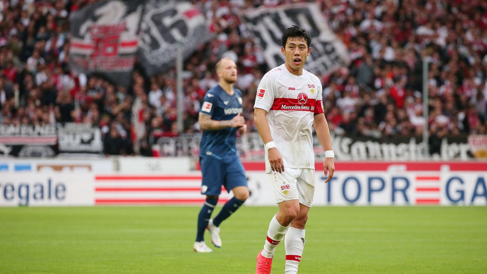 Auch im japanischen Kader für das Achtelfinale gegen Kroatien ist Wataru Endo, der vor allem den VfB-Fans bestens bekannt ist.Foto: Pressefoto Baumann/Alexander Keppler