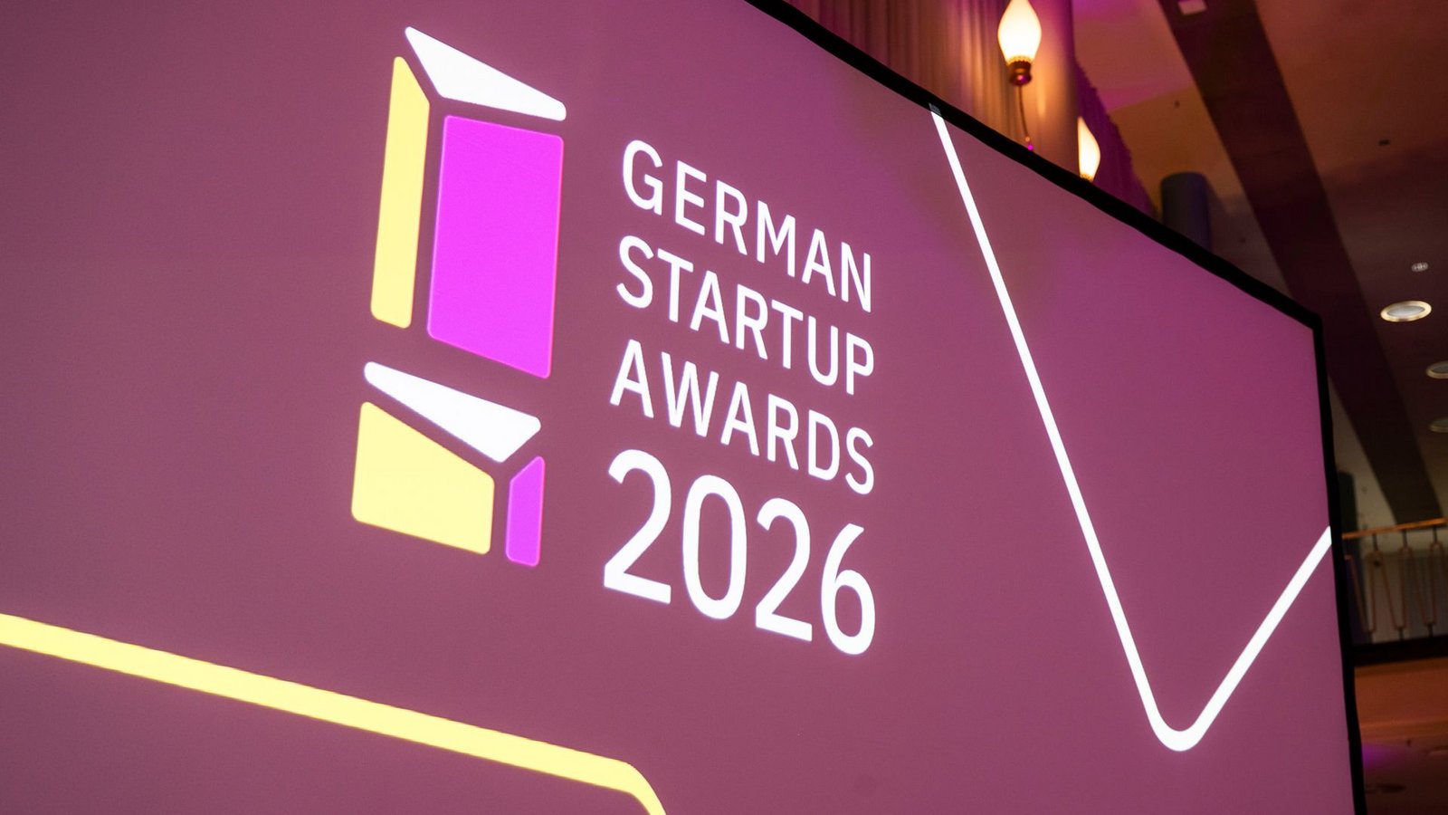Die German Startup Awards wurden im Palais am Funkturm verliehen.Foto: Christophe Gateau/dpa