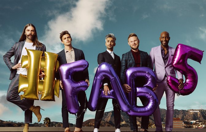 Jonathan, Antoni, Tan, Bobby und Karamo: Die Fab 5 von "Queer Eye"<span class='image-autor'>Foto: Netflix</span>
