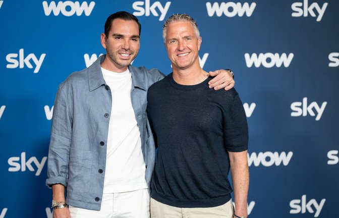 Der ehemalige Formel-1-Pilot Ralf Schumacher (50, rechts) und sein Partner Étienne Bousquet-Cassagne (36) heiraten und lassen sich dabei von der Kamera begleiten.<span class='image-autor'>Foto: Lukas Barth-Tuttas/dpa</span>