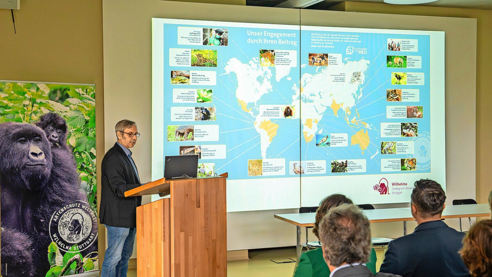 Zoodirektor Thomas Kölpin berichtete 2024 beim Weltartenschutzkongress über das Engagement des Zoos weltweit. Zoodirektor Thomas Kölpin berichtete im Mai 2024 in der Wilhelma beim Weltartenschutzkongress über das Engagement des Stuttgarter Zoos weltweit.Foto: Wilhelma Zoodirektor Thomas Kölpin berichtete 2024 beim Weltartenschutzkongress über das Engagement des Zoos weltweit. Zoodirektor Thomas Kölpin berichtete im Mai 2024 in der Wilhelma beim Weltartenschutzkongress über das Engagement des Stuttgarter Zoos weltweit.Foto: Wilhelma