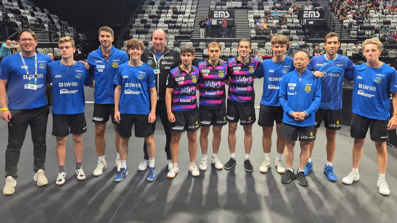Lieferten sich ein starkes Match: Die Spieler aus Bietigheim-Bissingen und Saarbrücken. Foto: privat Lieferten sich ein starkes Match: Die Spieler aus Bietigheim-Bissingen und Saarbrücken. Foto: privat