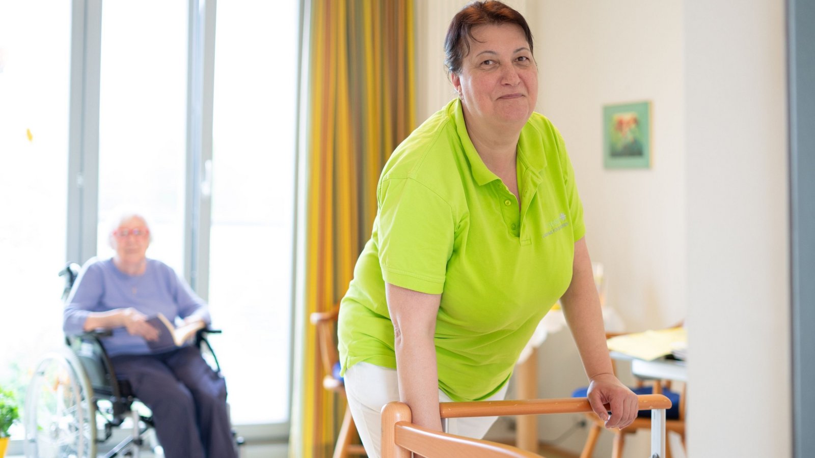 Vesna Kis kommt aus Serbien und ist als Hauswirtschafterin im Alten- und Pflegeheim St. Josef in Neuhausen-Steinegg beschäftigt. Foto: LE Vesna Kis kommt aus Serbien und ist als Hauswirtschafterin im Alten- und Pflegeheim St. Josef in Neuhausen-Steinegg beschäftigt. Foto: LE