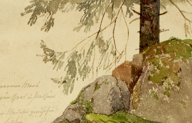 „Felsen mit Tanne“<span class='image-autor'>Foto: Kunstmuseum Reutlingen/Ralf Gottschlich</span>