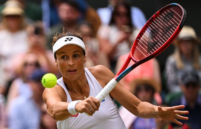 Tatjana Maria ist im Halbfinale von Wimbledon ausgeschieden.<span class='image-autor'>Foto: AFP/SEBASTIEN BOZON</span>