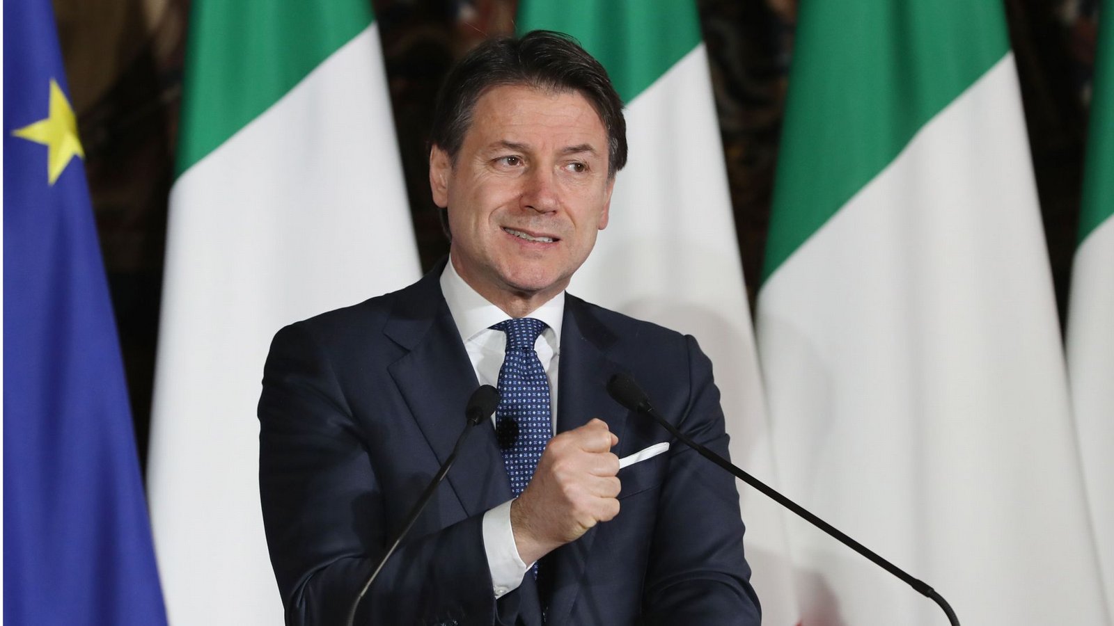 Dem Chef der Fünf-Sterne-Protestbewegung, Ex-Premier Giuseppe ConteFoto: AFP/LUDOVIC MARIN Dem Chef der Fünf-Sterne-Protestbewegung, Ex-Premier Giuseppe ConteFoto: AFP/LUDOVIC MARIN