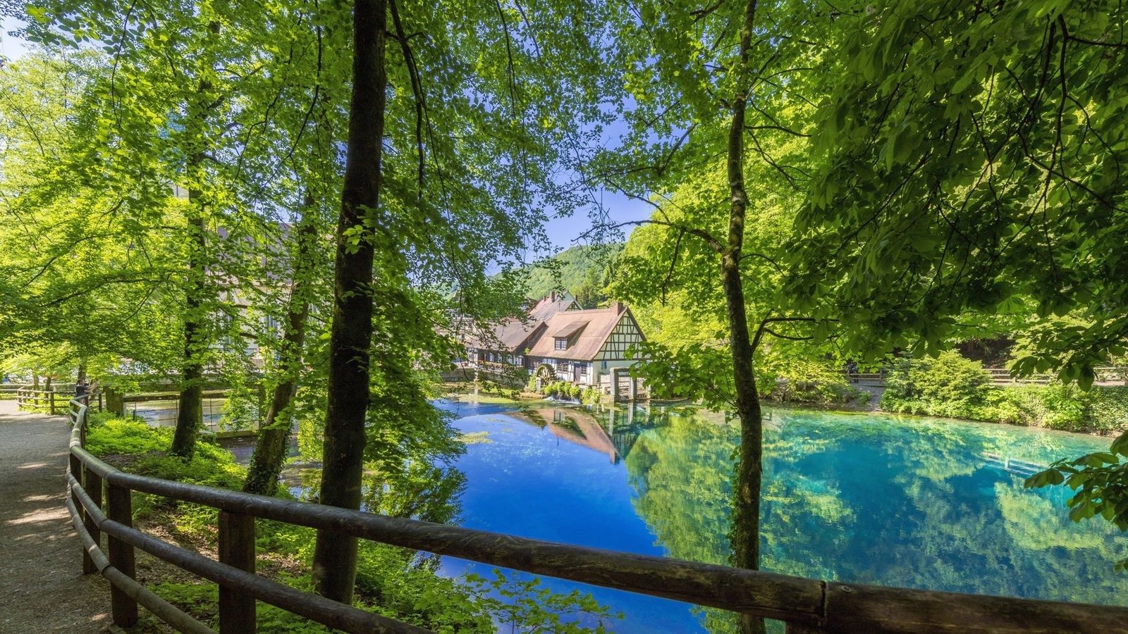 Der Klassiker in den Sommerferien: Ein Ausflug zum Blautopf in Blaubeuren.Foto: imago