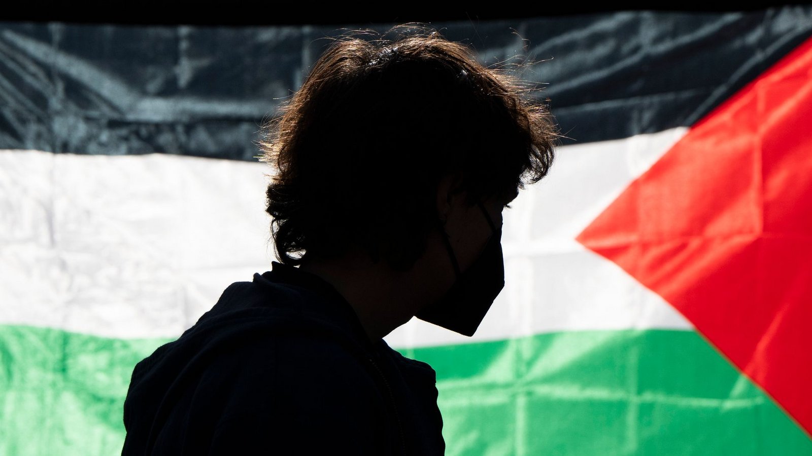 Die Demonstrierenden kritisieren das Vorgehen Israels im Gaza-Krieg und fordern Solidarität mit den Palästinensern.Foto: Jenny Kane/AP/dpa