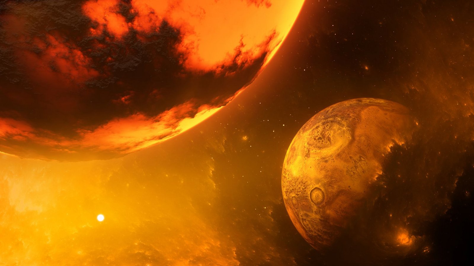 Vor 4,46 Milliarden Jahren: Der Himmelskörper Theia kollidiert mit der Ur-Erde. Aus den Planetentrümmern entsteht der Mond.Foto: Imago/Depositphotos Vor 4,46 Milliarden Jahren: Der Himmelskörper Theia kollidiert mit der Ur-Erde. Aus den Planetentrümmern entsteht der Mond.Foto: Imago/Depositphotos