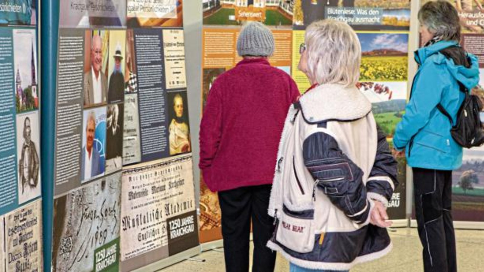 Auf 26 großformatigen Tafeln wird die Besonderheit des Kraichgaus vermittelt. Foto: p Auf 26 großformatigen Tafeln wird die Besonderheit des Kraichgaus vermittelt. Foto: p
