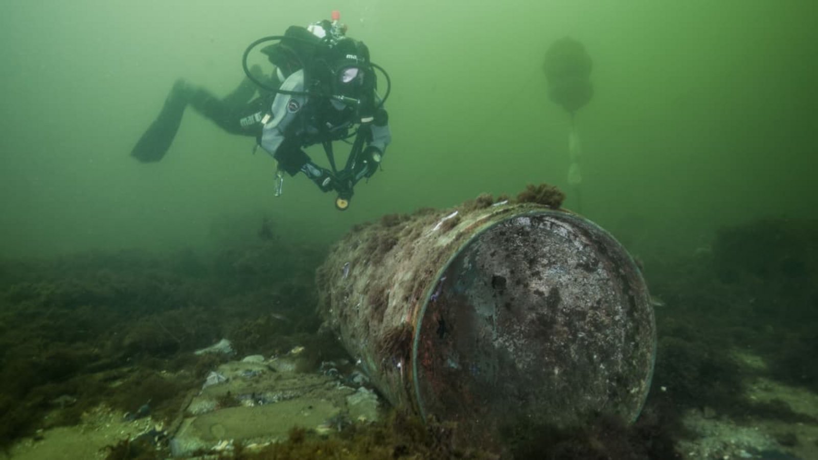 Die Bergung der Altmunition soll ab Ende 2028 im großen Stil beginnen.Jana Ulrich/Forschungstauchzentrum CAU Kiel/dpa