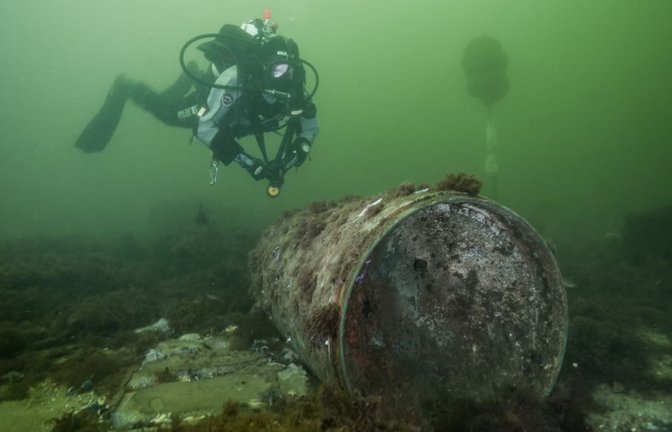 Die Bergung der Altmunition soll ab Ende 2028 im großen Stil beginnen.<span class='image-autor'>Jana Ulrich/Forschungstauchzentrum CAU Kiel/dpa</span>