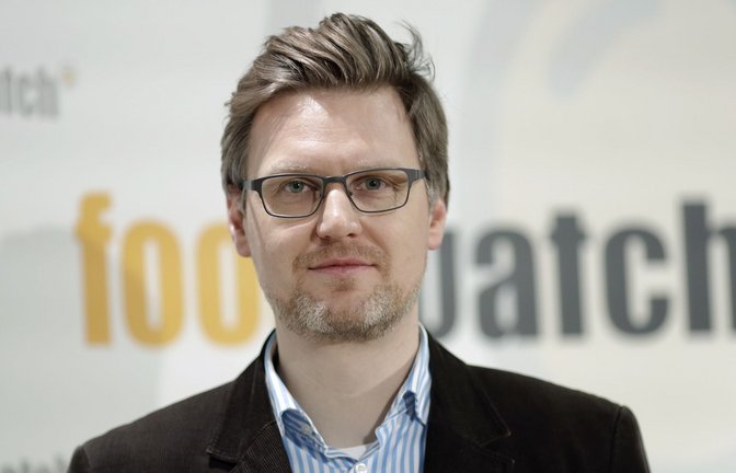 Martin Rücker, Geschäftsführer Foodwatch Deutschland: Die Verbraucherorganisation hat die Wahl zu ihrem Negativpreis "Goldener Windbeutel" eröffnet.<span class='image-autor'>Foto: IMAGO/Reiner Zensen</span>