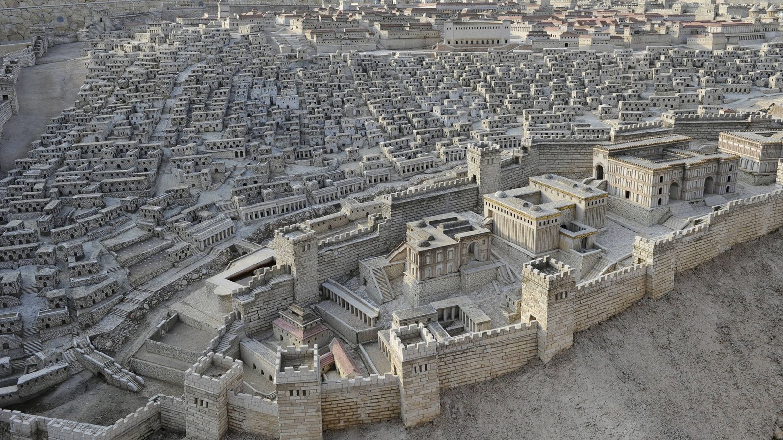 Modell von Jerusalem vor der Eroberung durch römische Truppen im Jahr 70 n. Chr.Foto: Imago Modell von Jerusalem vor der Eroberung durch römische Truppen im Jahr 70 n. Chr.Foto: Imago