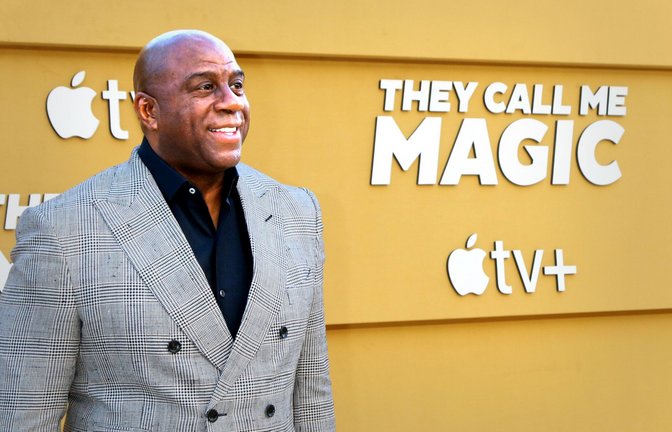 Earvin „Magic “ Johnson bei der Premiere seiner TV-Serie „They call me Magic“.<span class='image-autor'>Foto: imago//Kathy Hutchins</span>