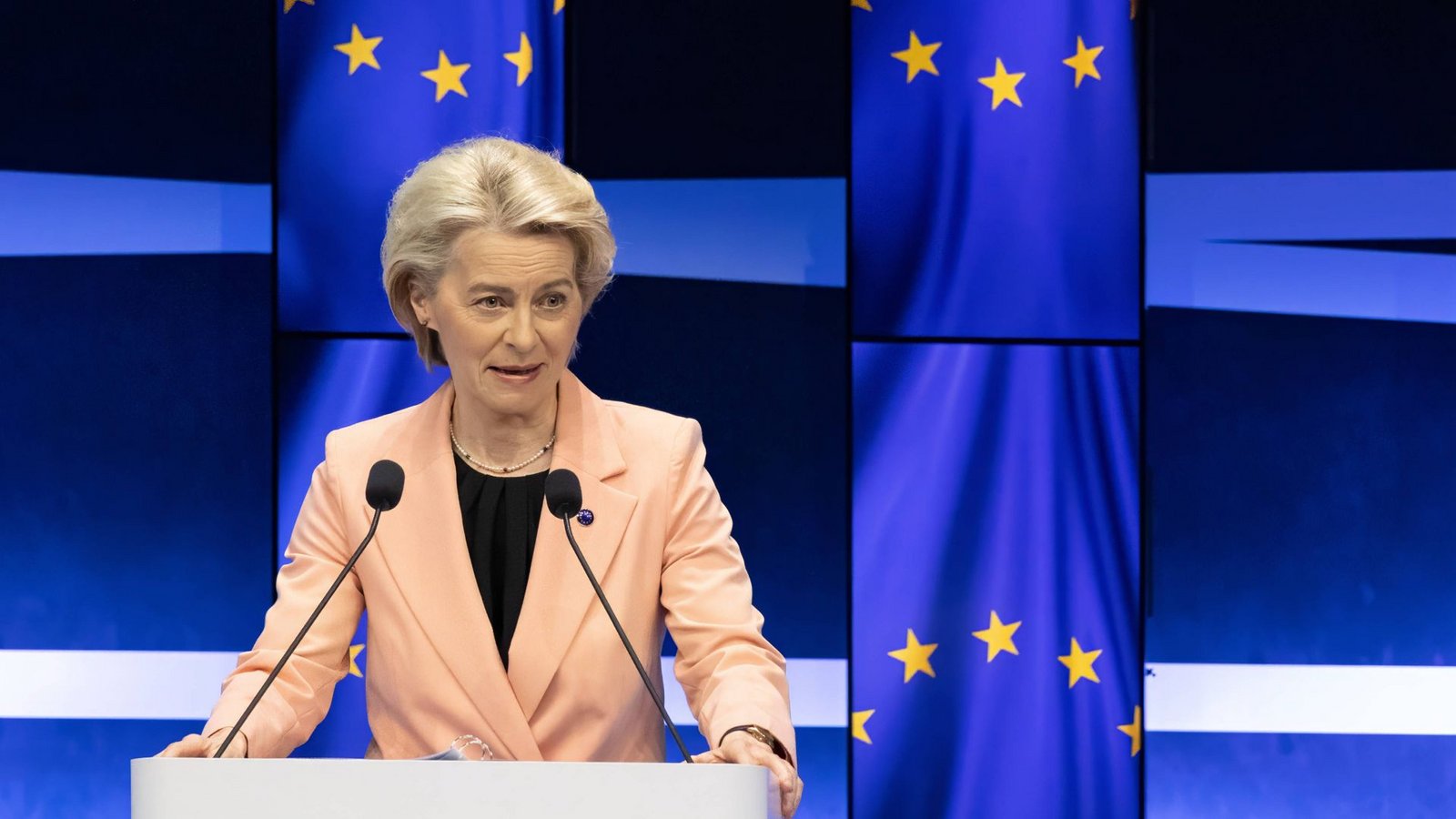 Die EU-Kommission um Präsidentin Ursula von der Leyen sagen den US-Konzernen den Kampf an.Foto: imago//Meng Dingbo Die EU-Kommission um Präsidentin Ursula von der Leyen sagen den US-Konzernen den Kampf an.Foto: imago//Meng Dingbo