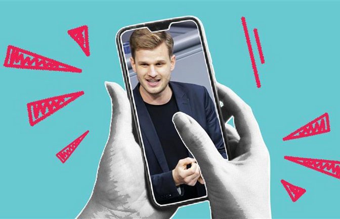 Der ehemalige SPD-Abgeordnete Robin Mesarosch ist auf Tiktok sehr aktiv – und als einer von wenigen in seiner Partei auf der Plattform erfolgreich.<span class='image-autor'>Foto: IMAGO / photothek, Montage: Ruckaberle</span>