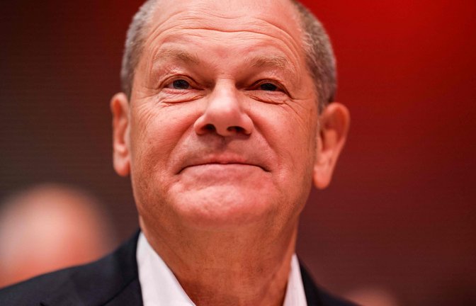 Am 23. Februar entscheiden die Wählerinnen und Wähler auch über seine Zukunft: Bundeskanzler Olaf Scholz (SPD).<span class='image-autor'>Foto: AFP/ODD ANDERSEN</span>