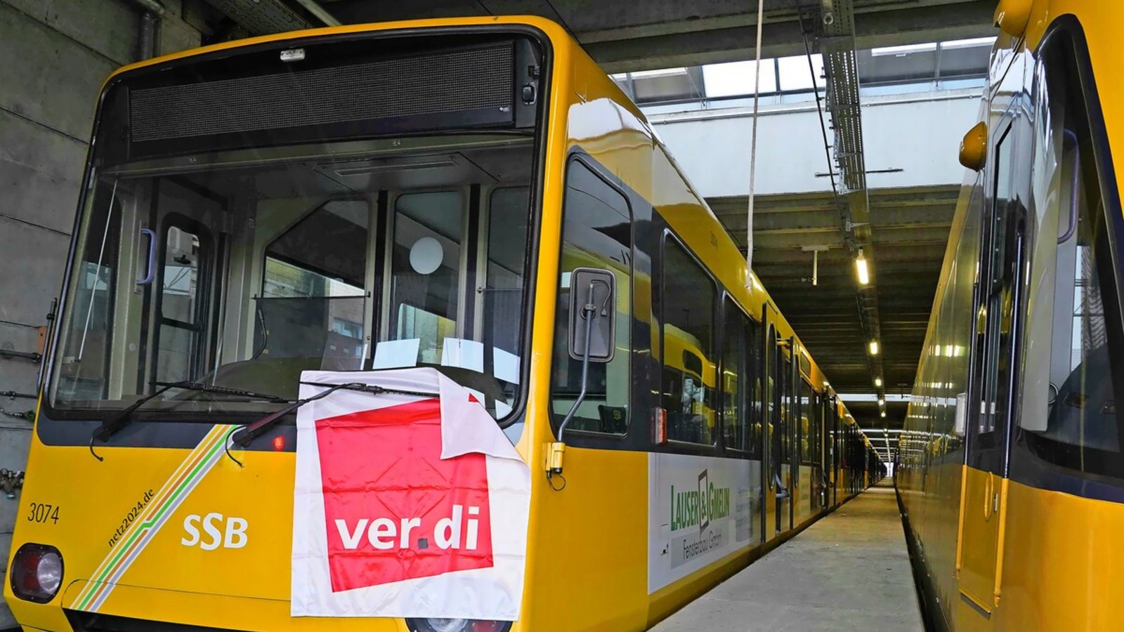 Die Stadtbahnen bleiben am Montag im Depot.Foto: Die Stadtbahnen bleiben am Montag im Depot.Foto: 