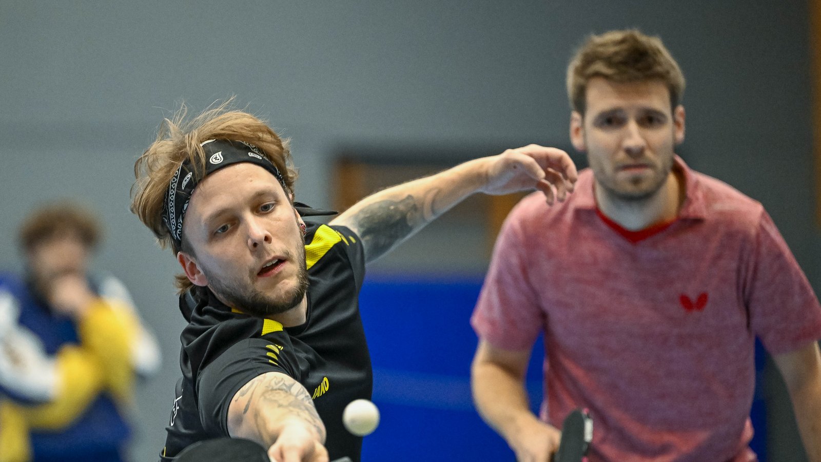 Marcel Brenne (links) und Markus Ganzenmüller punkten für Oberriexingen auch gegen die SGM Nussdorf/Aurich. Foto: Leitner Marcel Brenne (links) und Markus Ganzenmüller punkten für Oberriexingen auch gegen die SGM Nussdorf/Aurich. Foto: Leitner