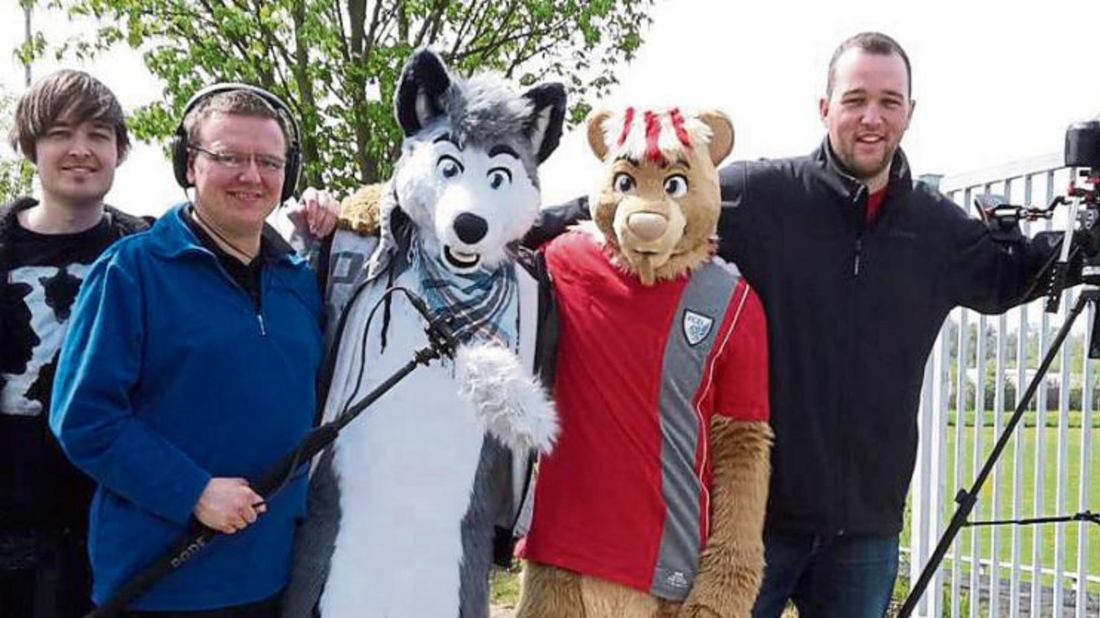 Filmdreh auf dem Gelände des TSV Hochdorf. Foto: p Filmdreh auf dem Gelände des TSV Hochdorf. Foto: p